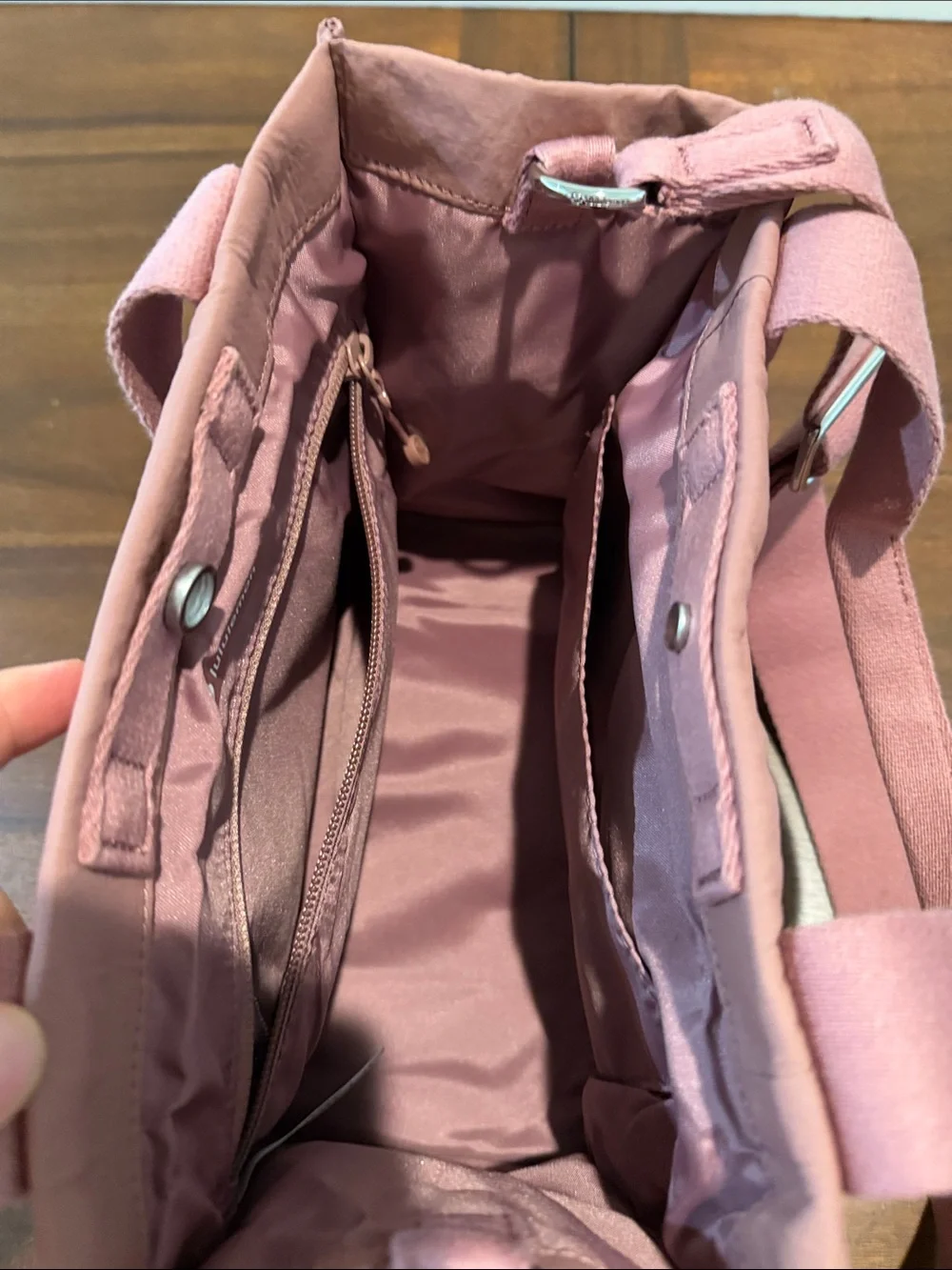 lululemon Dusty Pink Crossbody Tote Bag